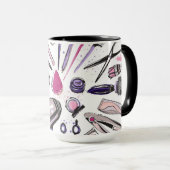 Ontwerp van ronde cirkel maken mok (Voorkant rechts)