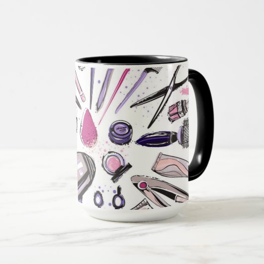 Ontwerp van ronde cirkel maken mok (Voorkant rechts)