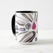 Ontwerp van ronde cirkel maken mok (Voorkant links)