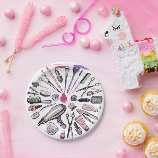 Ontwerp van ronde cirkel maken papieren bordje (Feest)