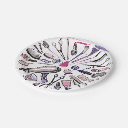 Ontwerp van ronde cirkel maken papieren bordje (Gekanteld)