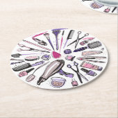 Ontwerp van ronde cirkel maken ronde kartonnen onderzetter (Gebogen)