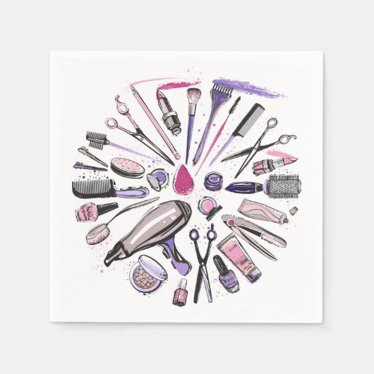 Ontwerp van ronde cirkel maken servet (Voorkant)