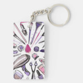 Ontwerp van ronde cirkel maken sleutelhanger (achterkant)