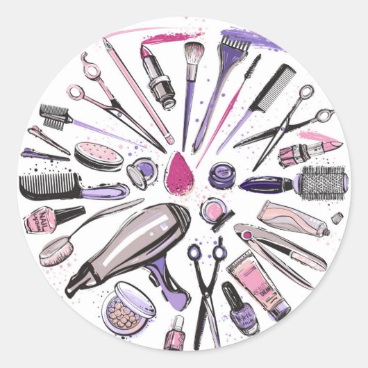 Ontwerp van ronde cirkel maken sticker (Voorkant)