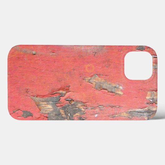 ontwerp van rood hout Case-Mate iPhone case (Achterkant (horizontaal))