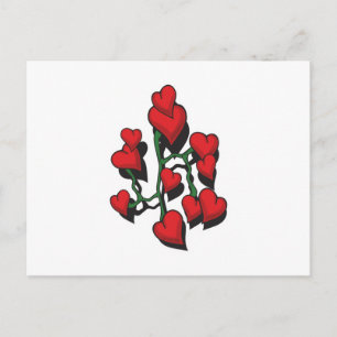 Ontwerp van rood Tattoo Briefkaart