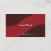 Ontwerp van rood Visitekaartje (Achterkant)