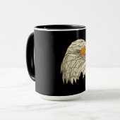 Ontwerp van Roofvogel Amerikaanse Zeearend Mok (Voorkant links)