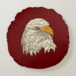 Ontwerp van Roofvogel Amerikaanse Zeearend Rond Kussen