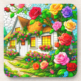 Ontwerp van roos bier onderzetter