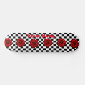 Ontwerp van roos Checker Persoonlijk Skateboard (Horizontaal)
