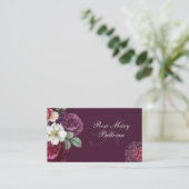 Ontwerp van roos visitekaartje (Staand voorkant)