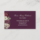 Ontwerp van roos visitekaartje (Achterkant)