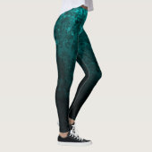 Ontwerp van Royal Damask Turquoise Leggings (Rechts)