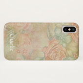 Ontwerp van rozen Case-Mate iPhone case (Achterkant (horizontaal))