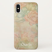 Ontwerp van rozen Case-Mate iPhone case (Achterkant)