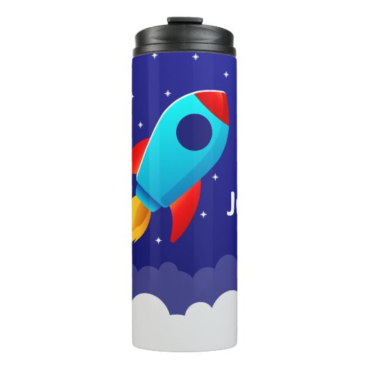 Ontwerp van ruimte-avonturenraket thermosbeker (Voorkant)