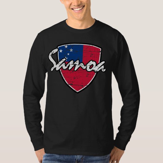 Ontwerp van Samoan-schild T-shirt (Voorkant)