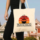 Ontwerp van San Francisco-tekst, Souvenir-Canvas t Tote Bag