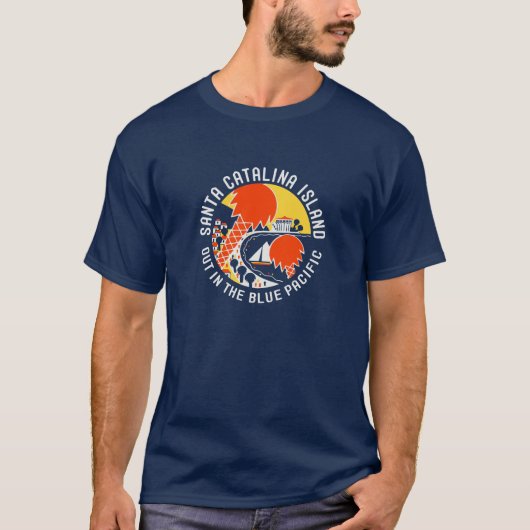  ontwerp van Santa Catalina Island T-Shirt (Voorkant)