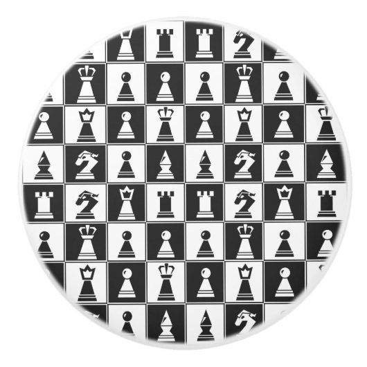 Ontwerp van schaakartikelen keramische knop (Voorkant)