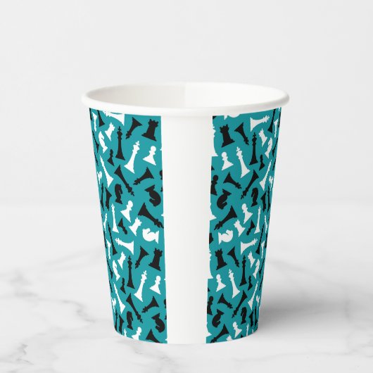 Ontwerp van schaakartikelen papieren bekers (Links)