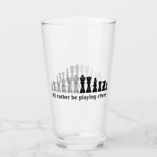 Ontwerp van schaakstukken Drink glas