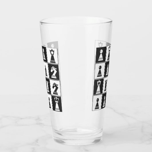 Ontwerp van schaakstukken Drink glas (Links)