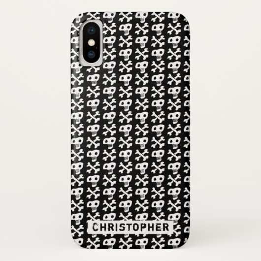 Ontwerp van schedel en dwarsbeenderen Case-Mate iPhone case (Achterkant)