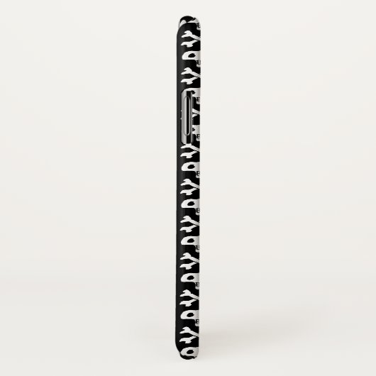 Ontwerp van schedel en dwarsbeenderen Case-Mate iPhone case (Achterkant / rechts)