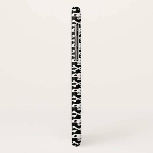 Ontwerp van schedel en dwarsbeenderen Case-Mate iPhone case (Achterkant/links)