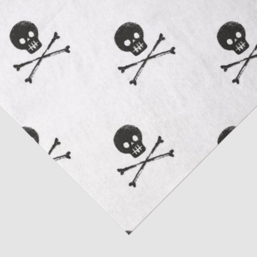 Ontwerp van schedel- en dwarsBotten Tissuepapier (Detail)