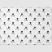 Ontwerp van schedel- en dwarsBotten Tissuepapier (Voorkant)