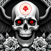 Ontwerp van schedel en Roos T-shirt