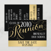 Ontwerp van schoolreünie kaart (Voorkant / Achterkant)