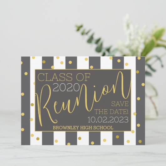 Ontwerp van schoolreünie kaart (Staand voorkant)