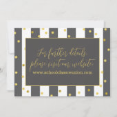 Ontwerp van schoolreünie kaart (Achterkant)