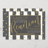 Ontwerp van schoolreünie kaart (Voorkant / Achterkant)