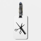 Ontwerp van schoonheidsspecialist bagagelabel (Achterkant verticaal)