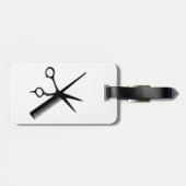 Ontwerp van schoonheidsspecialist bagagelabel (Achterkant horizontaal)