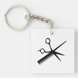 Ontwerp van schoonheidsspecialist sleutelhanger