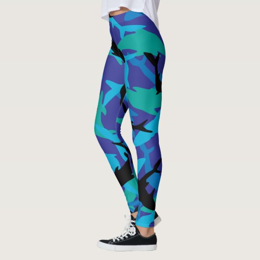 Ontwerp van Shark camouflage Leggings (Links)