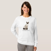 Ontwerp van Siamese katfoto T-shirt (Voorkant volledig)