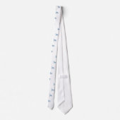 Ontwerp van Siberian Husky-Waterverf Stropdas (Achterkant)