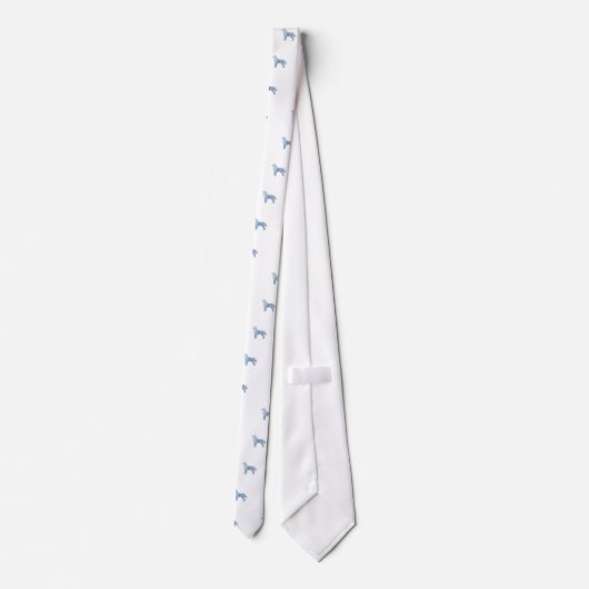 Ontwerp van Siberian Husky-Waterverf Stropdas (Achterkant)