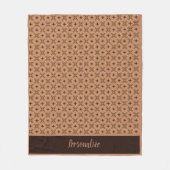 Ontwerp van Sienna & Brown Modern Pattern Personal Fleece Deken (Voorkant)