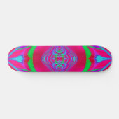 Ontwerp van skateboard: Scan Weed.Quad.Red.165 Skateboard (Horizontaal)