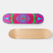 Ontwerp van skateboard: Scan Weed.Quad.Red.165 Skateboard (Horizontaal)