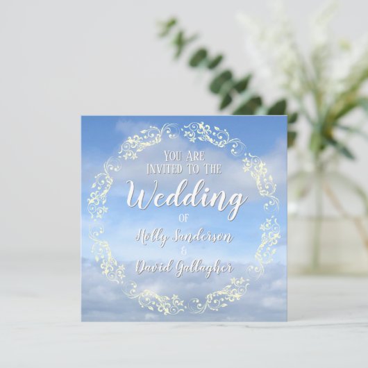 Ontwerp van Sky & Clouds Kaart (Staand voorkant)